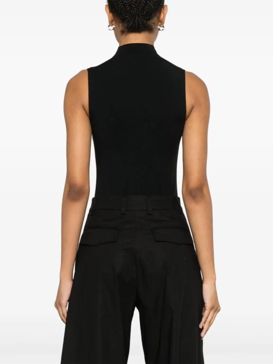 25FW 월포드 반팔 티셔츠 76071 7005 BLACK - WOLFORD