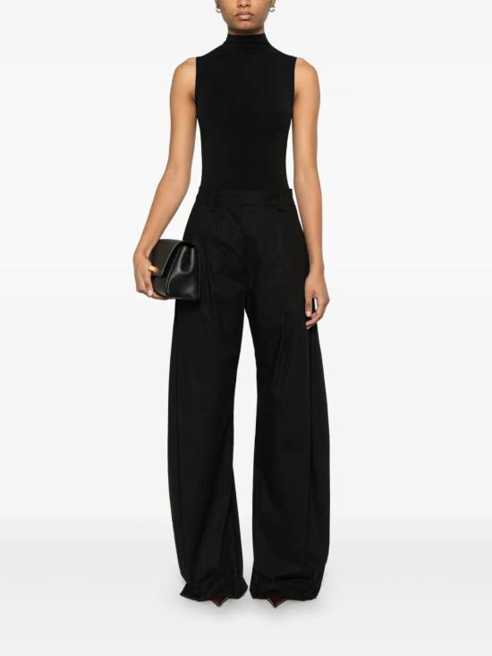 25FW 월포드 반팔 티셔츠 76071 7005 BLACK - WOLFORD