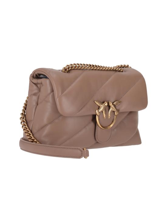 25FW 핑코 토트백 100038A0F2 D01Q BISCOTTO ZENZERO ANTIQUE GOLD - PINKO