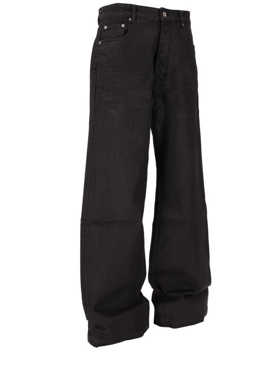 26FW 릭 오웬스 스트레이트 팬츠 DU02E7351BW 99X BLACK WAX - RICK OWENS