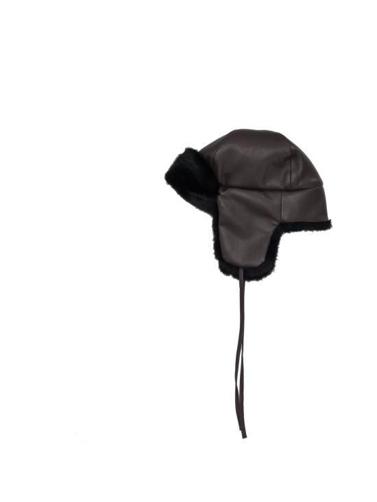 25FW 파로쉬 이어플랩 캡 D010532PORTAL 813 FANTASIA NERO - PAROSH