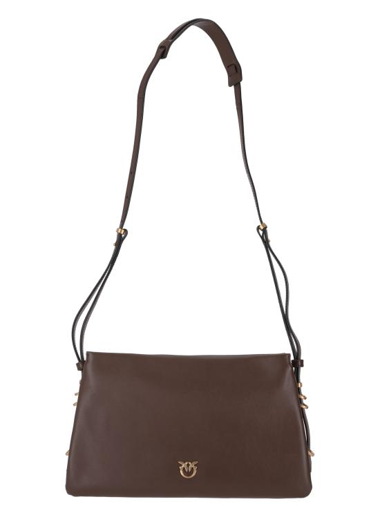 25FW 핑코 숄더백 105161A0QO L74Q MARRONE CASTANO ANTIQUE GOLD