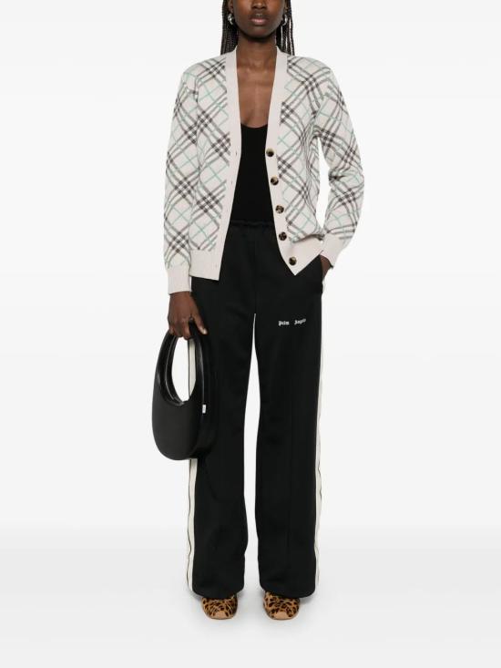 25FW 팜앤젤스 스트레이트 팬츠 PWCJ031C99FAB002 1003 BLACK OFF WHITE - PALM ANGELS