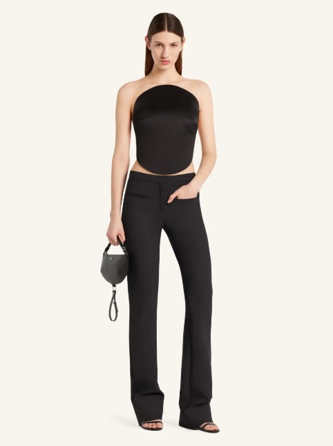 25FW 쿠레쥬 바디수트 티셔츠 325JBD143PL0162 9999 BLACK - COURREGES