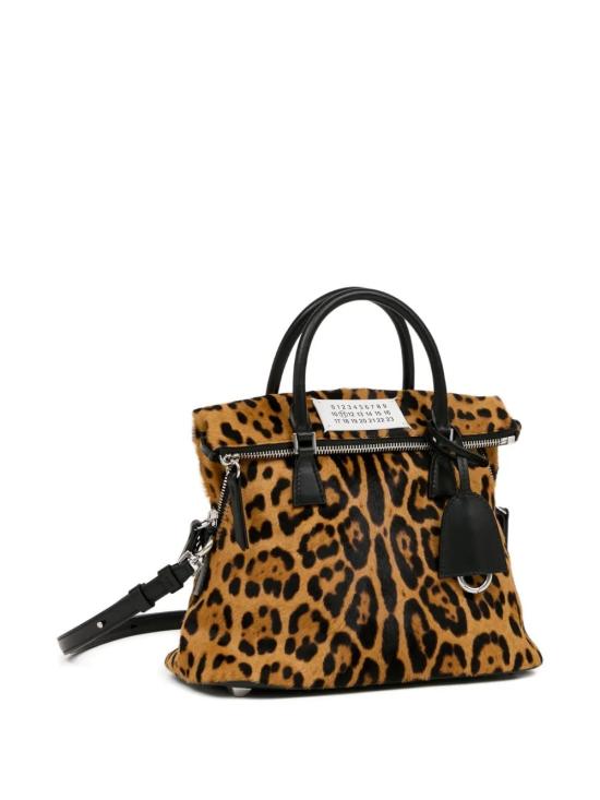 25FW 마르지엘라 토트백 SB1WG0075P8316 HA923 LEOPARD BLACK - MAISON MARGIELA