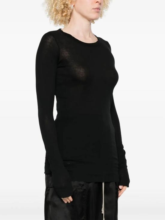 25FW 릭 오웬스 반팔 티셔츠 RP02E4202RC 09 BLACK - RICK OWENS