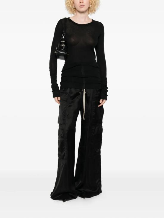 25FW 릭 오웬스 반팔 티셔츠 RP02E4202RC 09 BLACK - RICK OWENS
