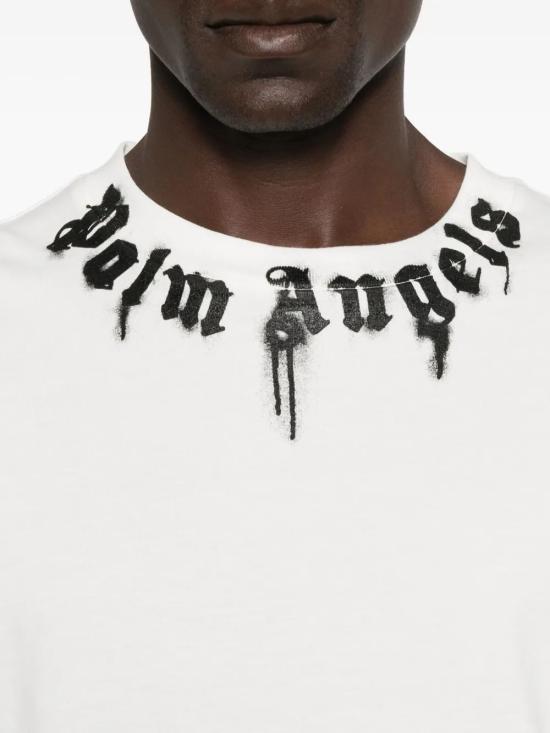 25FW 팜앤젤스 탑 PMAA109F25JER009 0310 OFF WHITE BLACK - PALM ANGELS