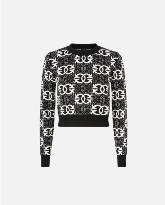 25FW 핑코 스웨터 106041A2YD ZZ2 NERO BIANCO