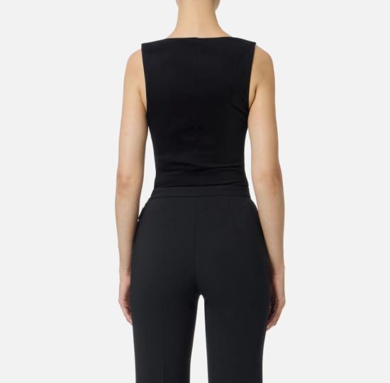 25FW 엘리자베타프랜치 반팔 티셔츠 CN05857E2 110 NERO - ELISABETTA FRANCHI