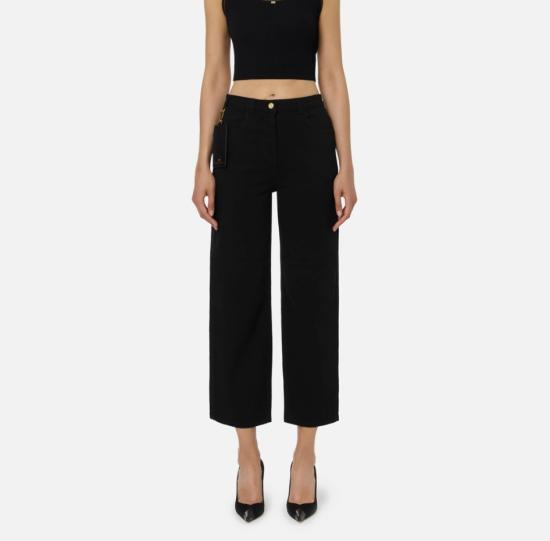 25FW 엘리자베타프랜치 스트레이트 팬츠 PJ04D56E2 110 NERO - ELISABETTA FRANCHI