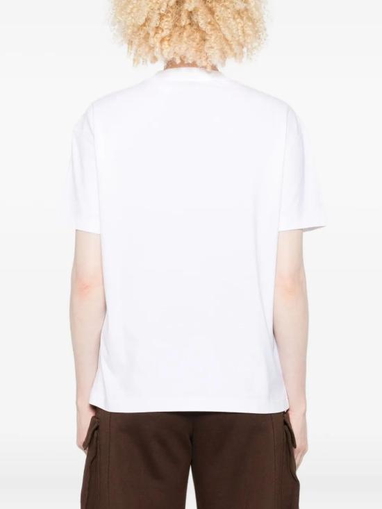 25FW 오프화이트 반팔 티셔츠 OWAA089F25JER002 0110 WHITE BLACK - OFF WHITE