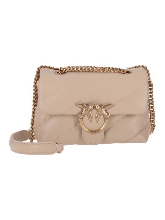 26SS 핑코 숄더백 100039A0F2 C50Q BEIGE GRIGIO FUMO ANTIQUE GOLD