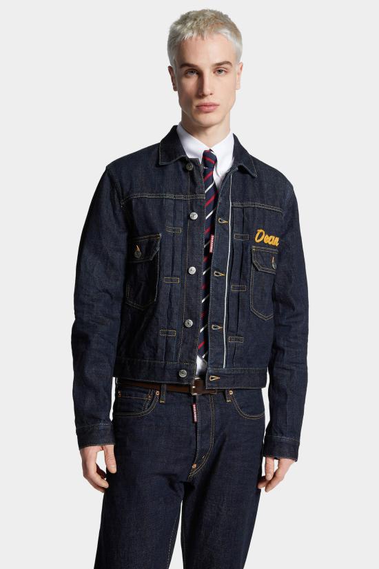 25FW 디스퀘어드2 데님 자켓 S74AM1599S30833 470 NAVY BLUE - DSQUARED2