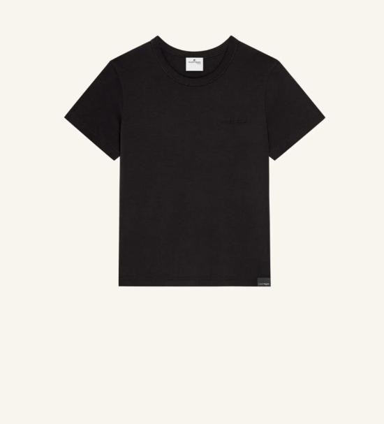 25FW 쿠레쥬 반팔 티셔츠 325JTS217JS0233 9999 BLACK