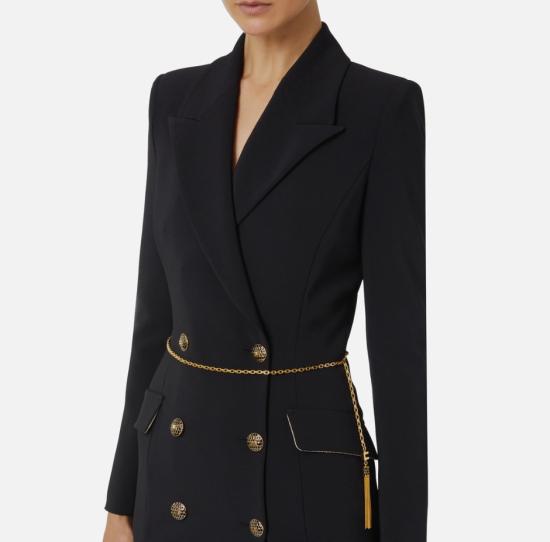 25FW 엘리자베타프랜치 미디 원피스 AB89657E2 110 NERO - ELISABETTA FRANCHI