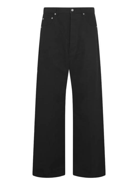 25FW 릭 오웬스 스트레이트 팬츠 RU02E1333TB 09 BLACK