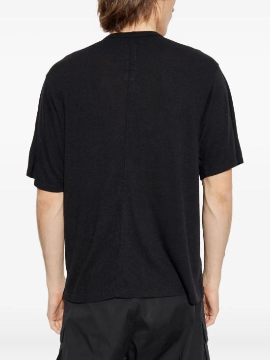 25FW 릭 오웬스 반팔 티셔츠 RU02E1232JR 09 BLACK - RICK OWENS