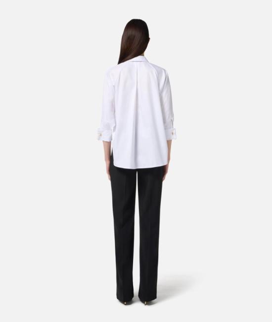 25FW 엘리자베타프랜치 미디 원피스 TU05656E2 221 BIANCO NERO - ELISABETTA FRANCHI