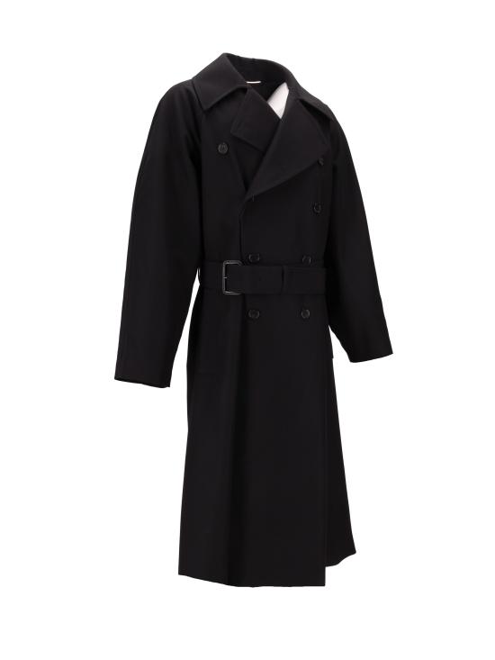 25FW 생로랑 코트 848512Y5J40 1000 NOIR - SAINT LAURENT