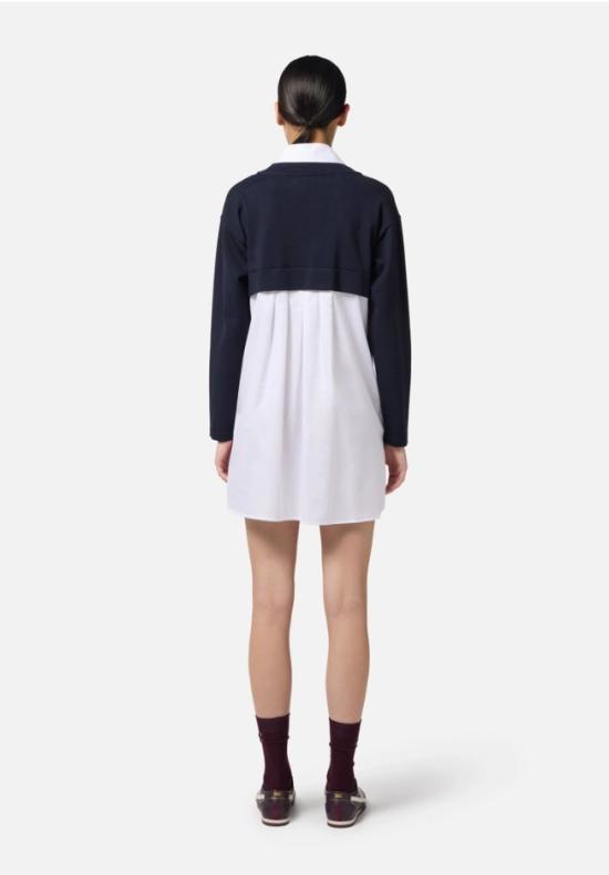 25FW 엘리자베타프랜치 미디 원피스 AM09T56E2 222 NERO BIANCO - ELISABETTA FRANCHI