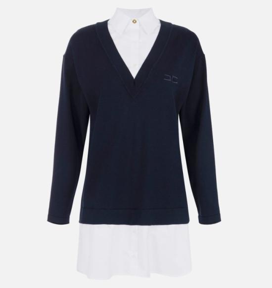 25FW 엘리자베타프랜치 미디 원피스 AM09T56E2 222 NERO BIANCO