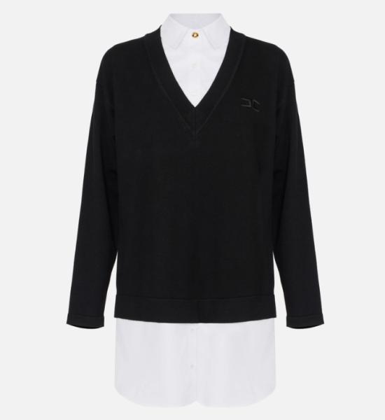 25FW 엘리자베타프랜치 미디 원피스 AM09T56E2 CM4 ROUGE NOIR BIANCO