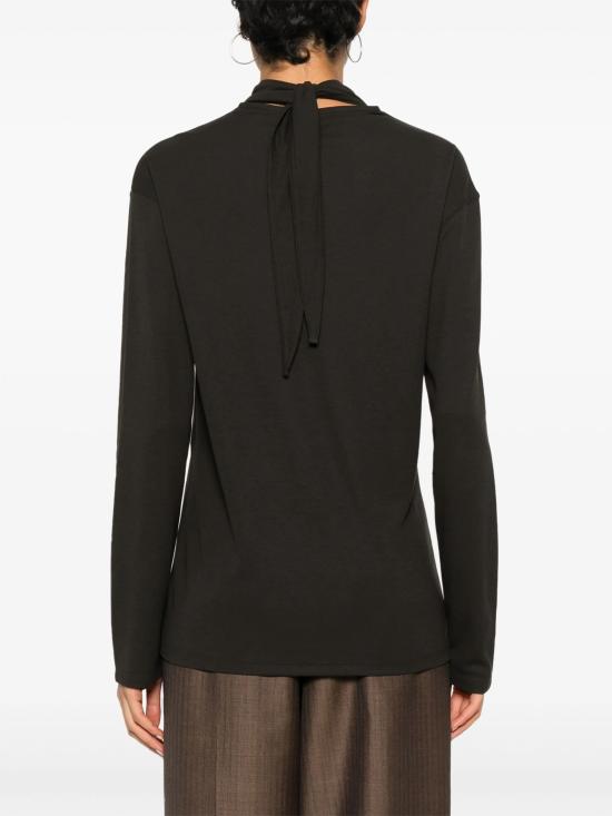 25FW 르메르 반팔 티셔츠 TO1306LJ1025 BR507 DARK ESPRESSO - LEMAIRE