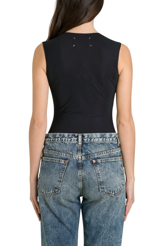 26FW 마르지엘라 V넥 가디건 S51NA0065S20518 900 BLACK - MAISON MARGIELA