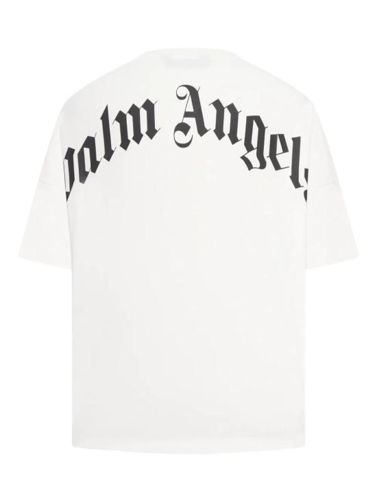 25FW 팜앤젤스 반팔 티셔츠 PMAA10BF25JER001 0310 OFF WHITE BLACK - PALM ANGELS