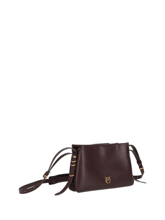 25FW 핑코 토트백 105883A0QO LA7Q ROSSO MOGANO ANTIQUE GOLD - PINKO