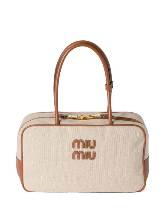 25FW 미우미우 토트백 5BB163VOOOACRN F062F NATURALE BRANDY - MIU MIU