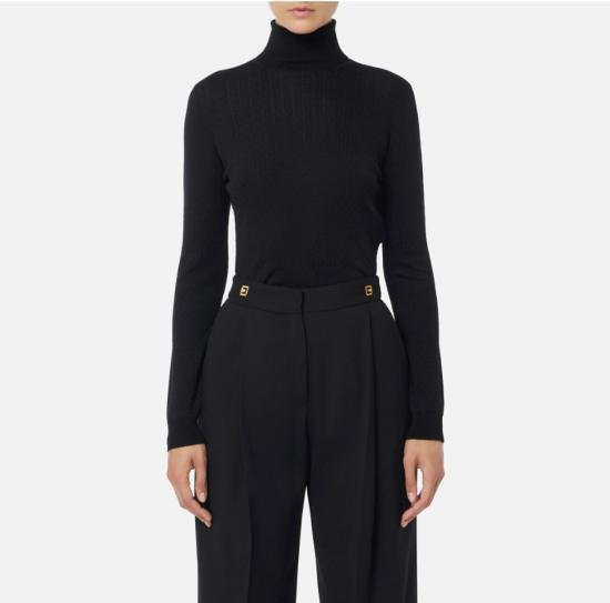 25FW 엘리자베타프랜치 터틀넥 MK23S56E2 110 NERO - ELISABETTA FRANCHI