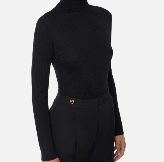 25FW 엘리자베타프랜치 터틀넥 MK23S56E2 110 NERO - ELISABETTA FRANCHI