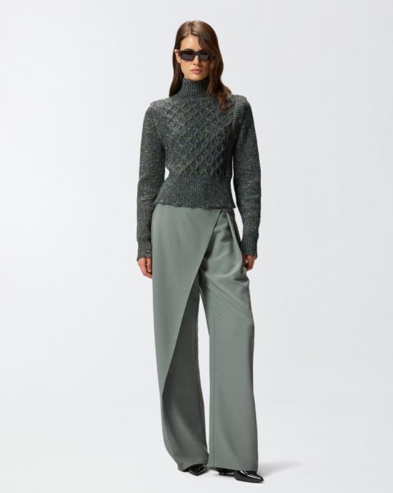 25FW 핑코 터틀넥 105968A2YB IG1 GRIGIO BLU VERDE - PINKO