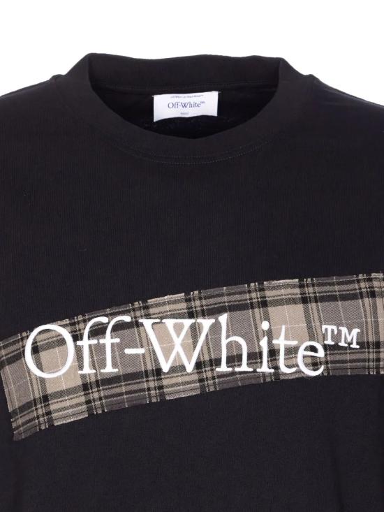 25FW 오프화이트 반팔 티셔츠 OMAA120F25JER00N 1001 BLACK WHITE - OFF WHITE