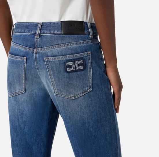 25FW 엘리자베타프랜치 스트레이트 팬츠 PJ09I56E2 104 BLUE DENIM - ELISABETTA FRANCHI