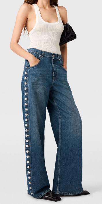 25FW 스텔라 맥카트니 데님 팬츠 6D04333SQH38 4083 DARK BLUE - STELLA MCCARTNEY