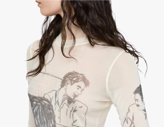 25FW JW앤더슨 반팔 티셔츠 JO0138PG1814 002 OFF WHITE - JW ANDERSON