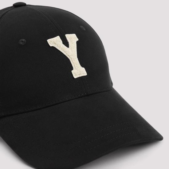 26FW 생로랑 Y 바시티 개버딘 캡 8168713YR57 1078 - SAINT LAURENT