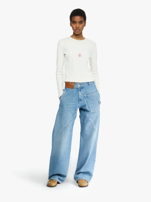 25FW JW앤더슨 반팔 티셔츠 JO0276PG1846 002 OFF WHITE - JW ANDERSON