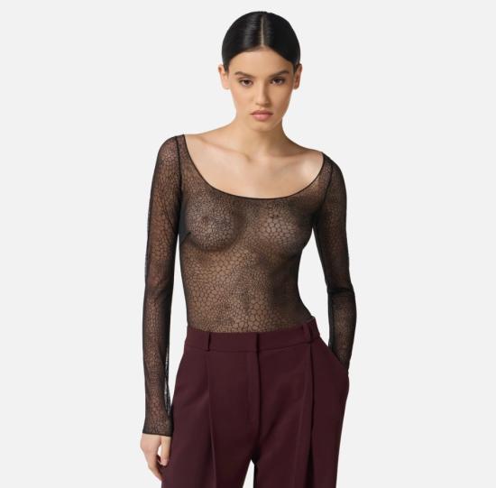 26FW 엘리자베타프랜치 라운지 웨어 BO01157E2 110 NERO - ELISABETTA FRANCHI