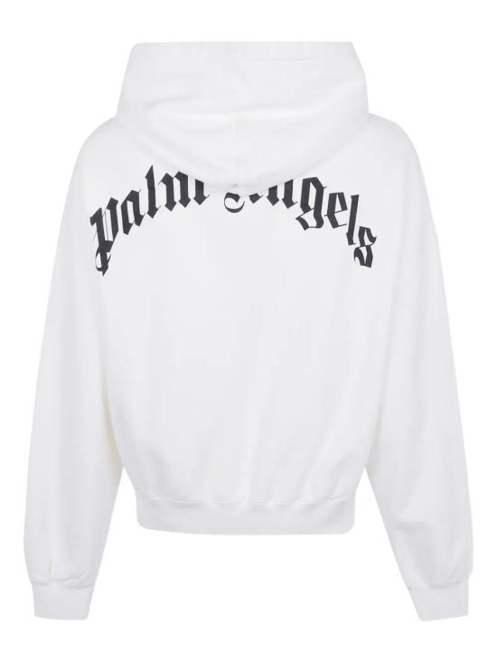 25FW 팜앤젤스 후드 티셔츠 PMBB17EF25FLE004 0310 OFF WHITE BLACK - PALM ANGELS