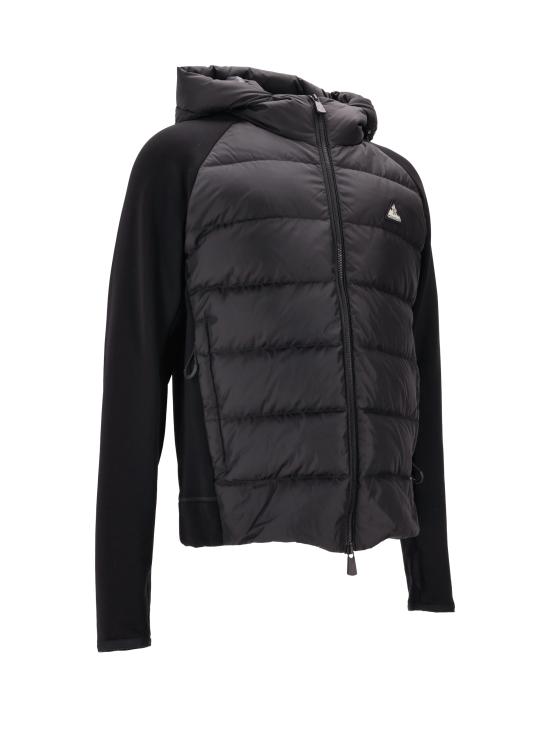 25FW 몽클레어 기모 패딩 집업 그래노블 패디드 폴라텍 집업 후디 K20978G00025899IG 999 BLACK - MONCLER
