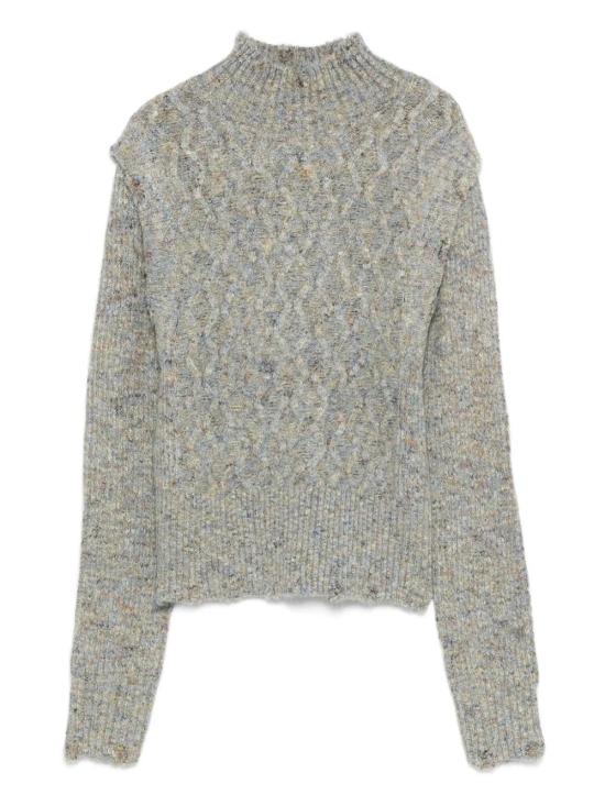 25FW 핑코 터틀넥 105968A2YB VGC VERDE GRIGIO BEIGE - PINKO