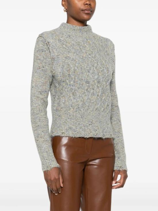 25FW 핑코 터틀넥 105968A2YB VGC VERDE GRIGIO BEIGE - PINKO