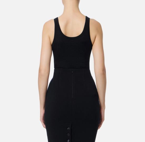 25FW 엘리자베타프랜치 반팔 티셔츠 TK58S56E2 110 NERO - ELISABETTA FRANCHI