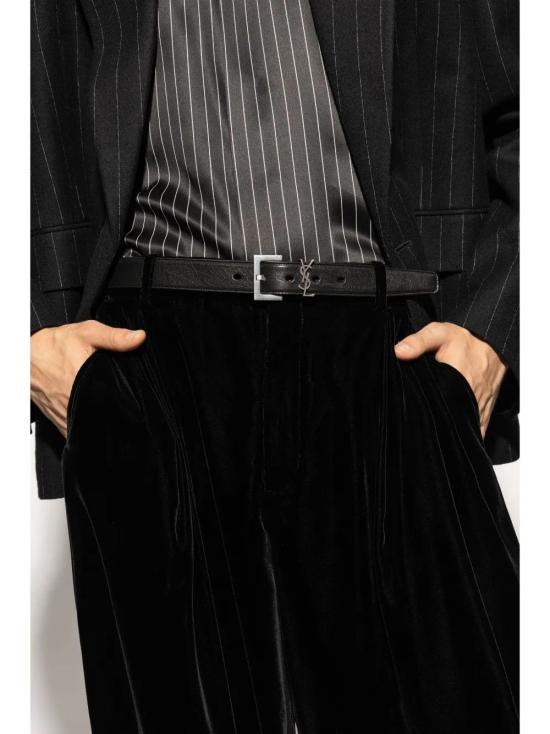 25FW 생로랑 모노그램 벨트 634440AAC8A 1000 NOIR - SAINT LAURENT