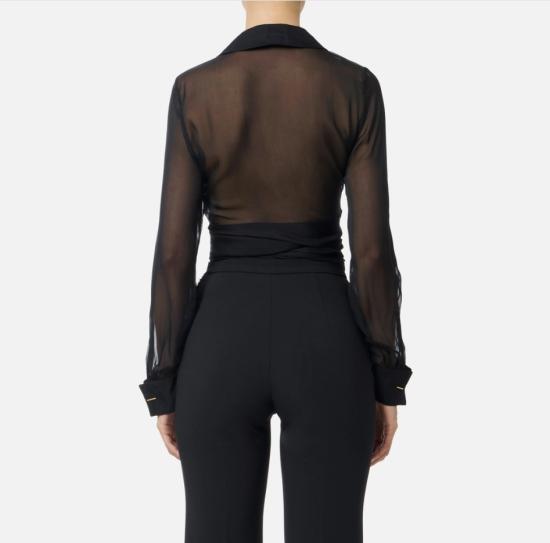 25FW 엘리자베타프랜치 블라우스 CA13257E2 110 NERO - ELISABETTA FRANCHI