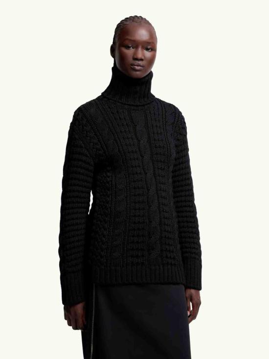 25FW 몽클레어 터틀넥 K24039F00002M6727 999 Black - MONCLER